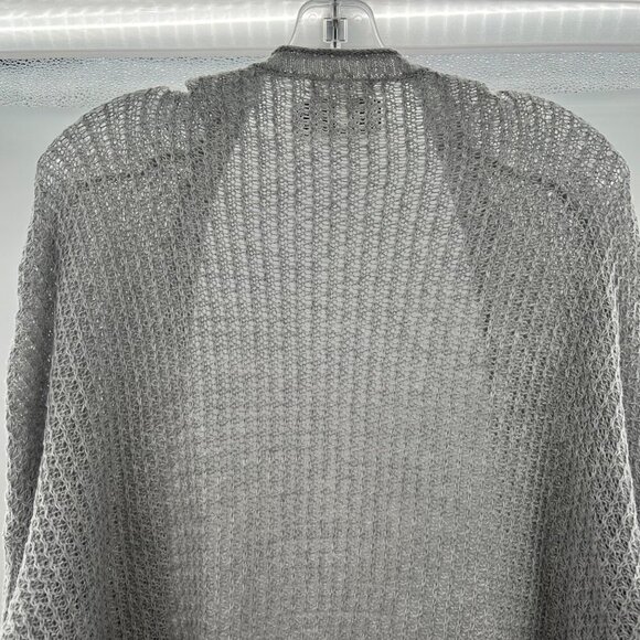 Maurices Women's Loose Knit Open Front Cardigan Gray Size S/M - Picture 6 of 9